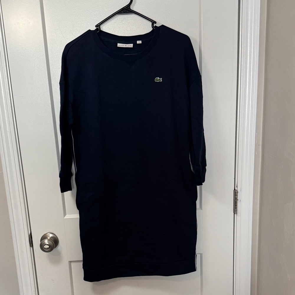 Lacoste Dark Blue Sweatshirt Dress